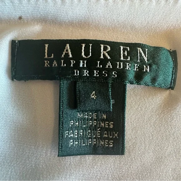 Ralph Lauren Elegant black dress with white and blue accents Dress. - Picture 4 of 6